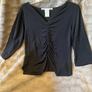 Max Studio Solid Black Top